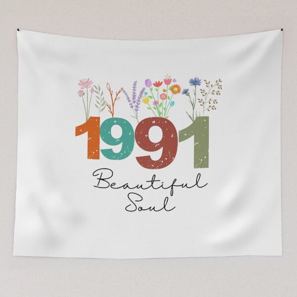 Item preview, Diseño floral de cumpleaños "Alma hermosa" de 1991 designed and sold by FlareCraftStudio.
