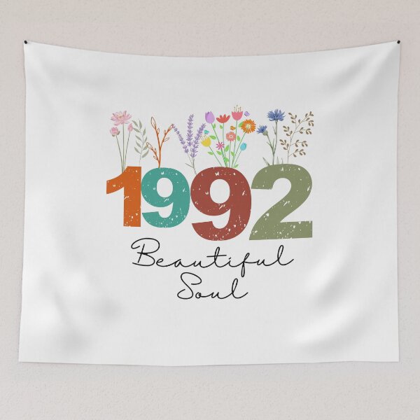 Item preview, 1992 Floral Beautiful Soul Birthday Design designed and sold by FlareCraftStudio.