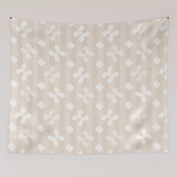 Item preview, Soft Petal Stripe Pattern in Warm Neutral Beige designed and sold by NATHA PALETTE.