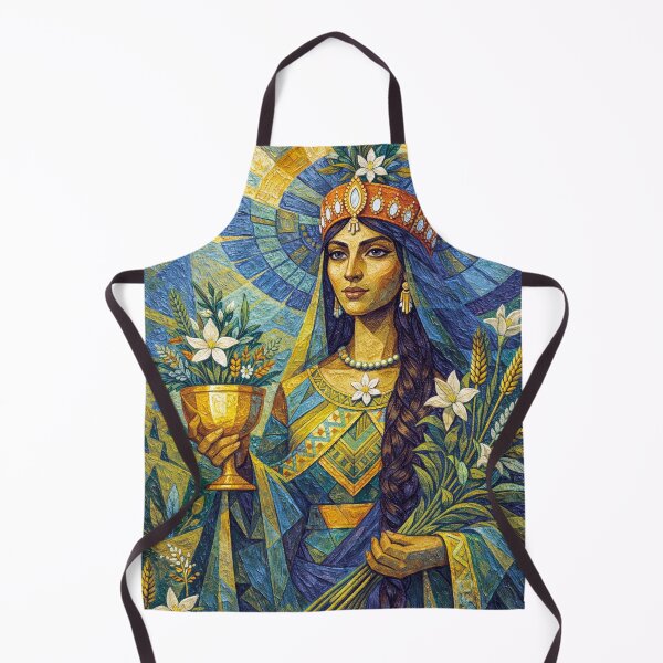 Item preview, Ameretat illustration – Zoroastrian Goddess of Immortality designed and sold by GalleryKauffeld.