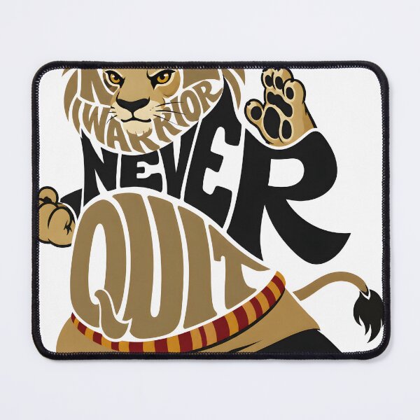 Item preview, Lion Warrior – Never Give Up Motivational Martial Arts Design  designed and sold by Arulsha.