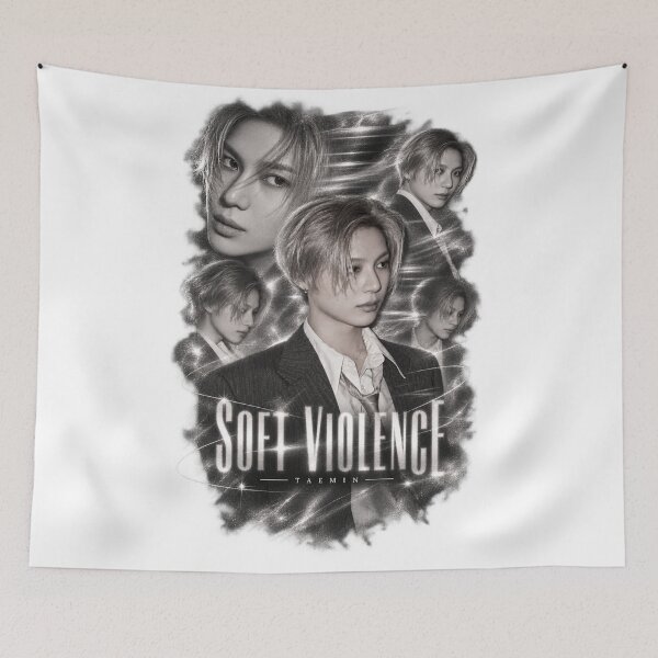 Item preview, Taemin Soft Violence Intense Gaze Monochrome Print | Dark Art designed and sold by Valeree Store.