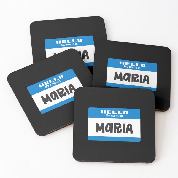 Item preview, Hello My Name is Maria - Name Tag 2.0  designed and sold by Vector-Artist.