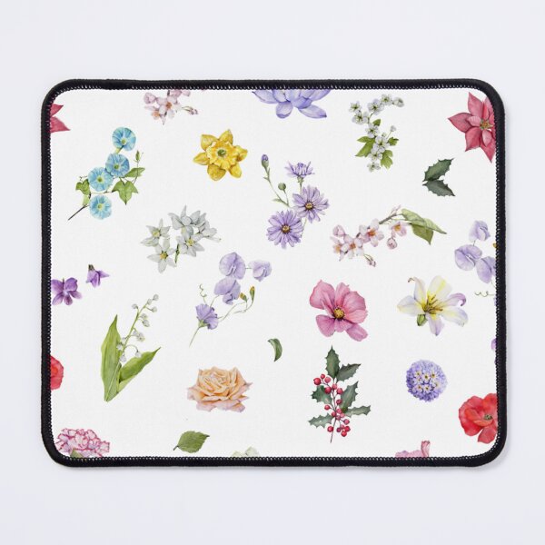 Item preview, Watercolor Birth Flowers Seamless Pattern designed and sold by Anyahei.