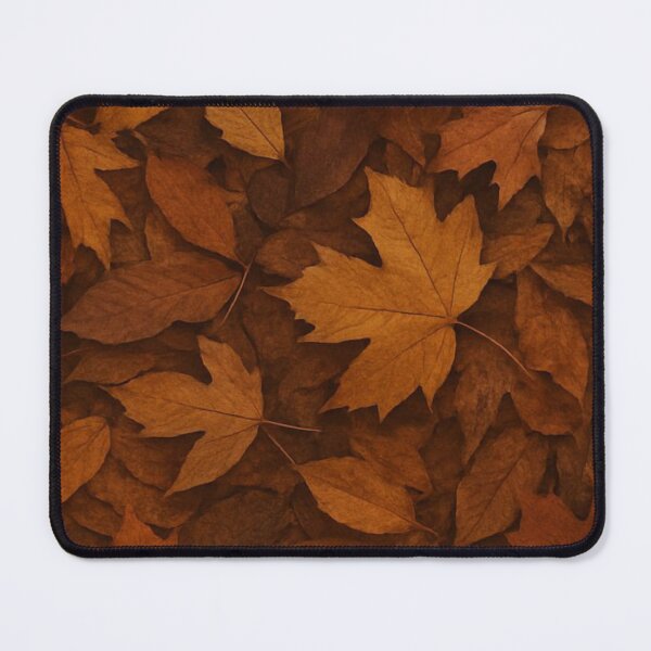 Item preview, Rusty Brown Autumn Maple Leaves Texture — Warm Fall Foliage Pattern designed and sold by LYAN-STORE.