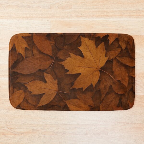 Item preview, Rusty Brown Autumn Maple Leaves Texture — Warm Fall Foliage Pattern designed and sold by LYAN-STORE.