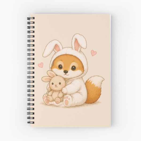 Item preview, Cute Fox Cub in Bunny Onesie designed and sold by MellowMunchkins.