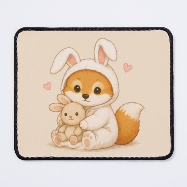 Item preview, Cute Fox Cub in Bunny Onesie designed and sold by MellowMunchkins.