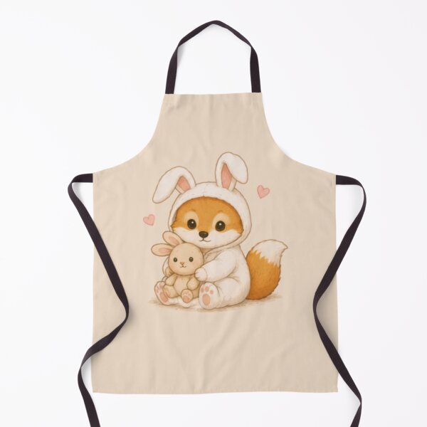 Item preview, Cute Fox Cub in Bunny Onesie designed and sold by MellowMunchkins.