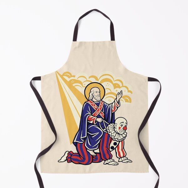 Item preview, God Rides The Clown Allegorical Satire Illustration designed and sold by KungPowUnicorn.