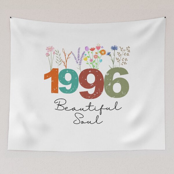 Item preview, 1996 Floral Beautiful Soul Birthday Design designed and sold by FlareCraftStudio.