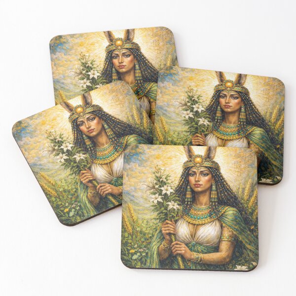 Item preview, Ameretat Painting – Persian Goddess of Immortality designed and sold by GalleryKauffeld.