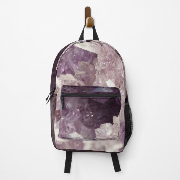 Item preview, Purple Amethyst Crystal Cluster Macro — Raw Geode Gemstone Photography designed and sold by LYAN-STORE.