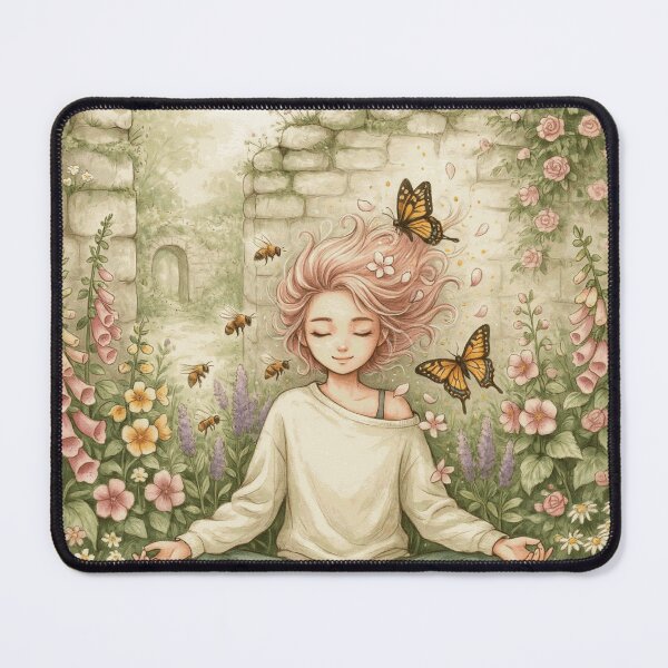 Item preview, Peaceful Garden Meditation with Butterflies and Wildflowers designed and sold by EverHaldeR.