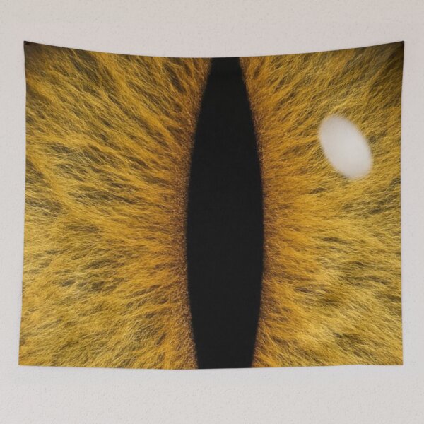 Item preview, Golden Yellow Cat Eye Macro — Wild Feline Iris Photography designed and sold by LYAN-STORE.