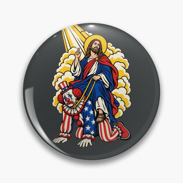 Item preview, Jesus and the Uncle Sam Clown designed and sold by KungPowUnicorn.