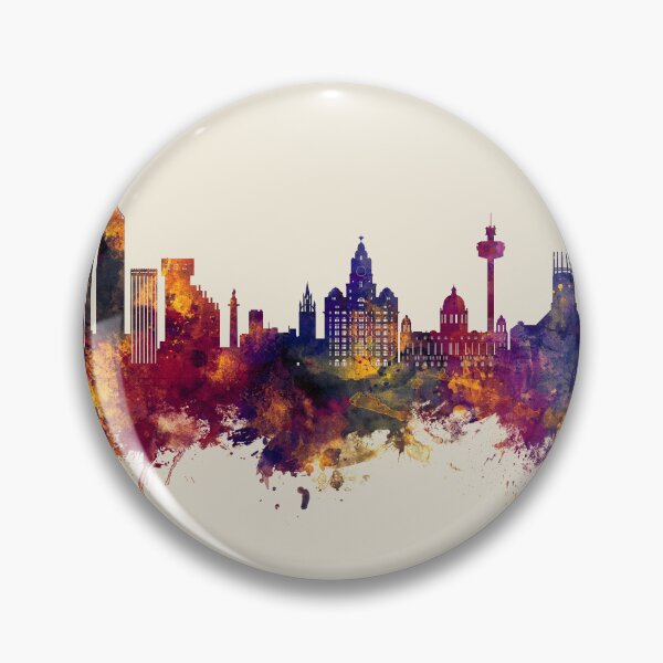 Item preview, Liverpool England Skyline designed and sold by ArtPrints.