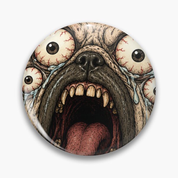 Item preview, Grotesque Crying Dog Monster Horror Cartoon designed and sold by lapart.