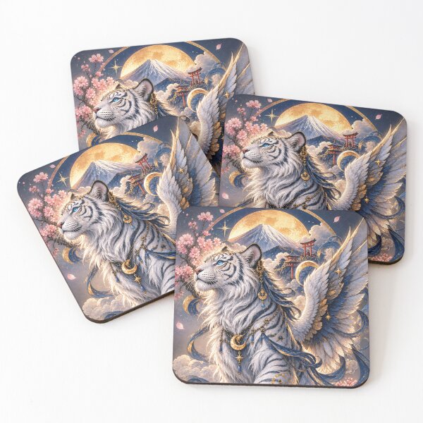 Item preview, Celestial White Tiger of Fuji designed and sold by Best-Kept.