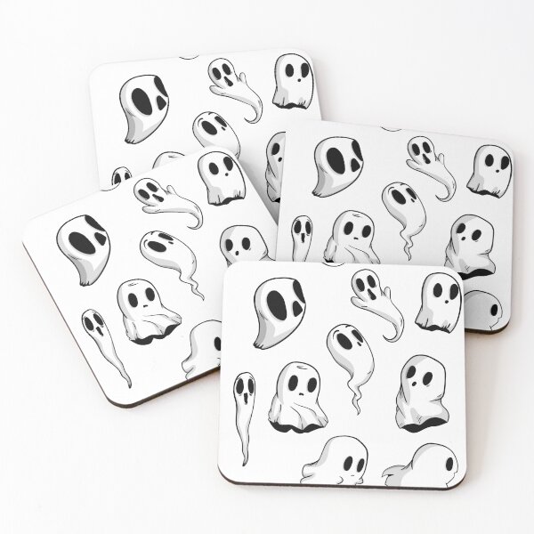 Item preview, Cute Ghost Pack — Cute & Spooky Black and White Ghost Doodles designed and sold by LYAN-STORE.