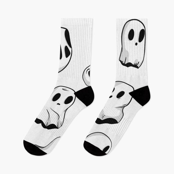 Item preview, Cute Ghost Pack — Cute & Spooky Black and White Ghost Doodles designed and sold by LYAN-STORE.