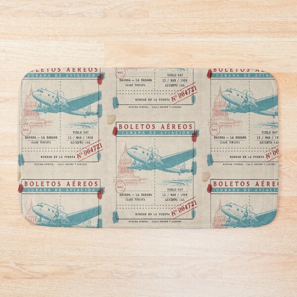 Item preview, Havana Cuba Vintage DC‑3 Mid‑Century Travel Stamp designed and sold by stickercuffs.