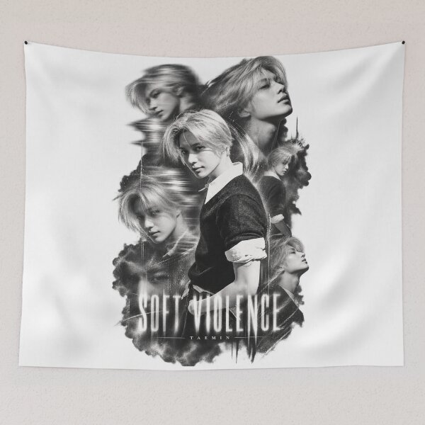 Item preview, Taemin Soft Violence Blonde Cutout Collage Graphic | Edgy Vibe designed and sold by Valeree Store.