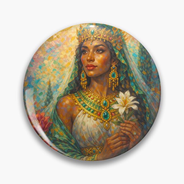 Item preview, Ameretat Painting – Zoroastrianism and the Goddess of Immortality designed and sold by GalleryKauffeld.
