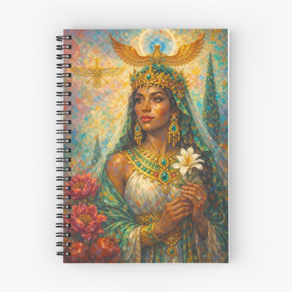 Item preview, Ameretat Painting – Zoroastrianism and the Goddess of Immortality designed and sold by GalleryKauffeld.