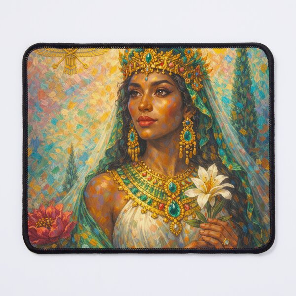 Item preview, Ameretat Painting – Zoroastrianism and the Goddess of Immortality designed and sold by GalleryKauffeld.