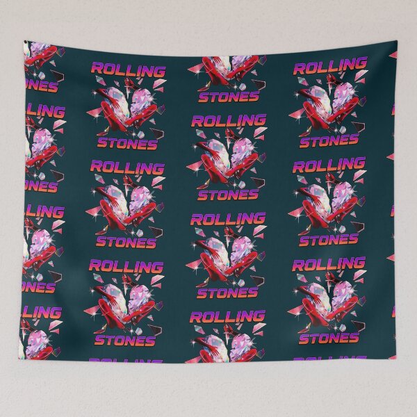 Item preview, Rolling Stones Abstract Crystal Heart Graphic designed and sold by ShelleySkinn.