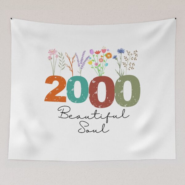 Item preview, Diseño floral de cumpleaños "Alma hermosa" del año 2000 designed and sold by FlareCraftStudio.