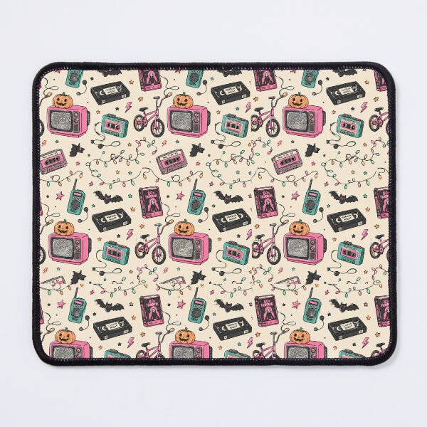 Item preview, Stranger 80s Horror Nostalgia Doodle Pattern | Kawaii Retro Halloween VHS Print designed and sold by Fanverse Merchandise.