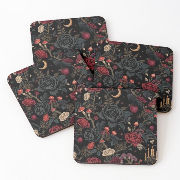 Item preview, Dark Roses Pattern designed and sold by DuliDoodles.