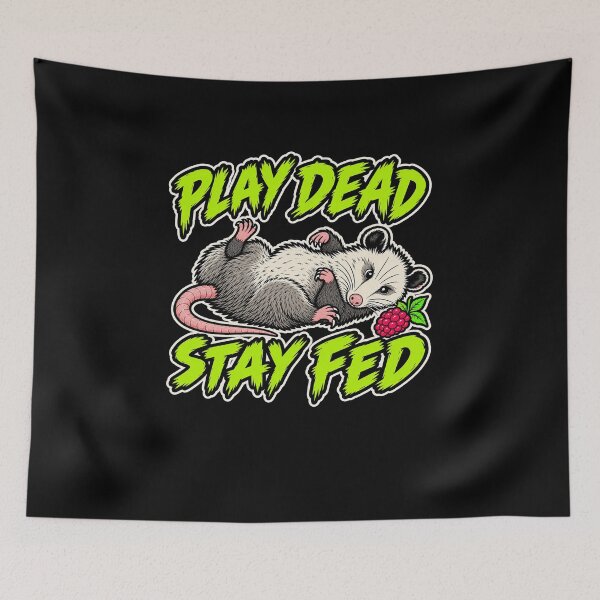 Item preview, Funny Funny Opossum Survival Pun Humor Art designed and sold by elderberry.