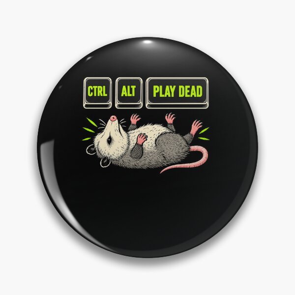 Item preview, Funny Dead Pretending Opossum Keyboard Joke Art designed and sold by elderberry.