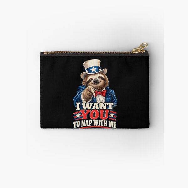 Item preview, Funny I Want You To Nap Patriotic Sloth Art designed and sold by elderberry.