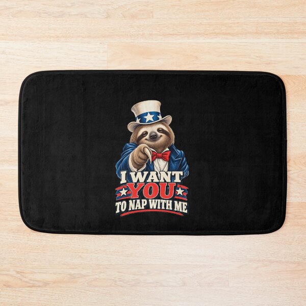 Item preview, Funny I Want You To Nap Patriotic Sloth Art designed and sold by elderberry.