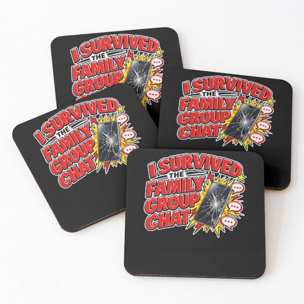 Item preview, Funny Survived the Group Family Chat Comic Humor Art designed and sold by elderberry.
