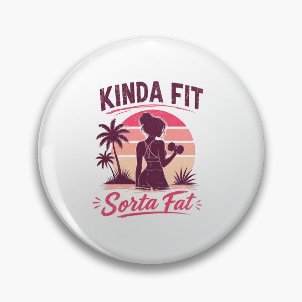 Item preview, Kinda Fit Sorta Fat Workout Fitness Humor Women designed and sold by SkeletonsDanger.