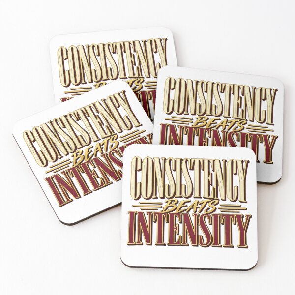 Item preview, Consistency Beats Intensity Trader Quote designed and sold by VolatilityEdge.