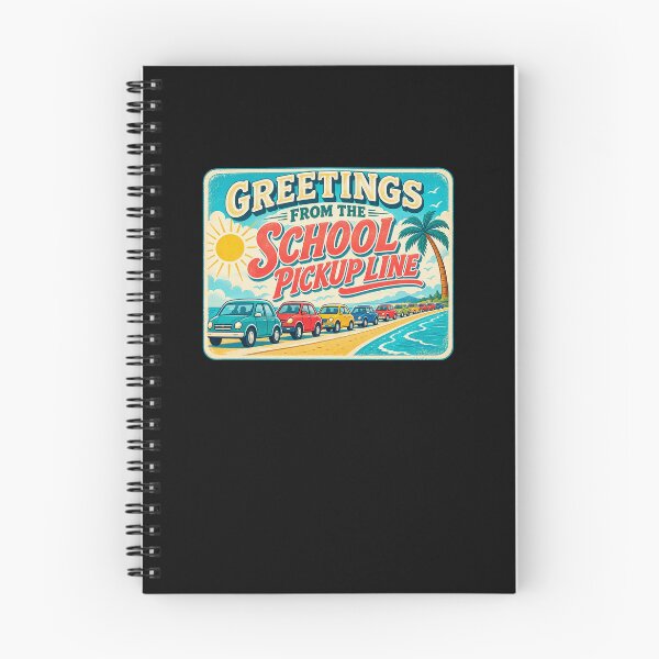 Item preview, Greetings From The School Pickup Line Coastal Postcard designed and sold by elderberry.
