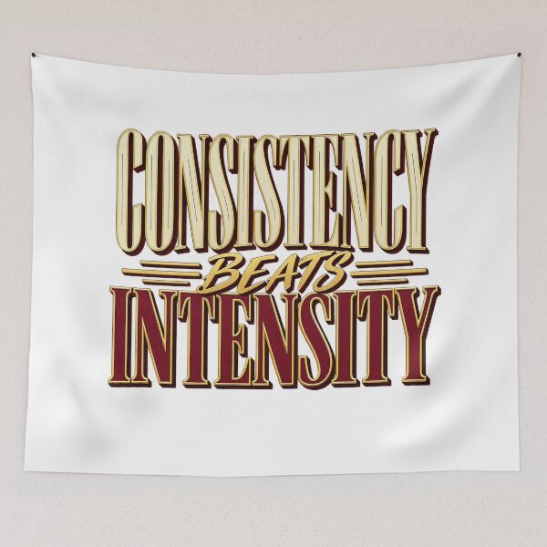 Item preview, Consistency Beats Intensity Trader Quote designed and sold by VolatilityEdge.