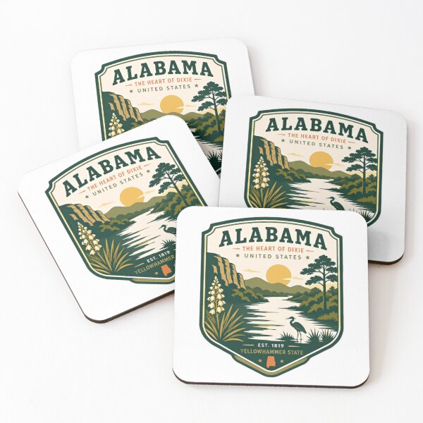 Item preview, Alabama The Heart Of Dixie United States Est. 1819 Yellowhammer State Pride Native Resident Travel designed and sold by Simsimah26Parks.