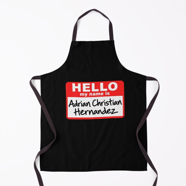 Item preview, Funny Hello My Name Is Adrian Christian Hernandez Name Tag Meme Art designed and sold by elderberry.