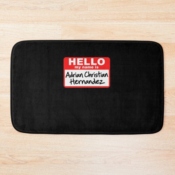 Item preview, Funny Hello My Name Is Adrian Christian Hernandez Name Tag Meme Art designed and sold by elderberry.