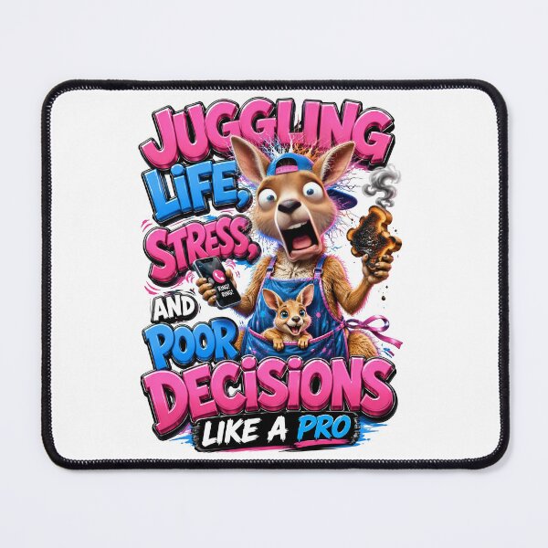 Item preview, Juggling Life Stress And Poor Decisions Like A Pro Kangaroo designed and sold by Sovereign Supply Co..