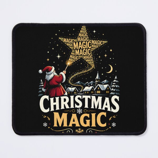 Item preview, Christmas Magic Creative Quote Shape Christmas Design designed and sold by OliviaHayesArt.