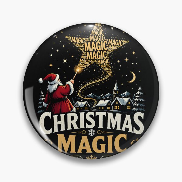 Item preview, Christmas Magic Creative Quote Shape Christmas Design designed and sold by OliviaHayesArt.
