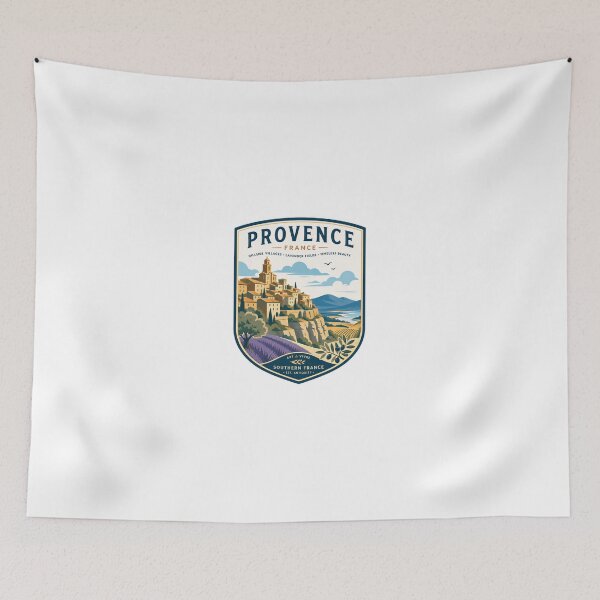 Item preview, Provence France Hillside Villages Lavender Fields Timeless Beauty Art De Vivre Southern France Est. Antiquity Travel Souvenir designed and sold by Simsimah26Parks.